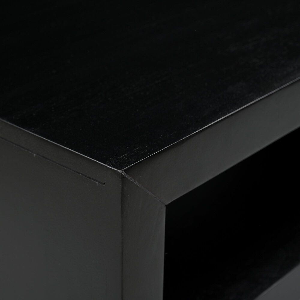 Jofran Dev 1-Shelf Coffee Table in Black, , large