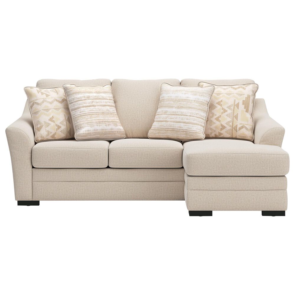 Ashley Lango Stationary Sofa Chaise in Jute, , large