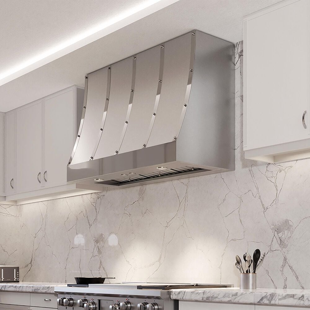 Elica Catania 48" Wall Mount Range Hood in Stainless Steel, , large