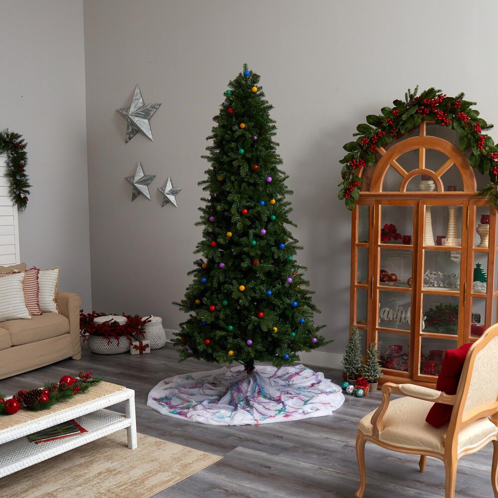 Nearly Natural Inc 8.5' Montana Mountain Fir Christmas Tree in Green NFM