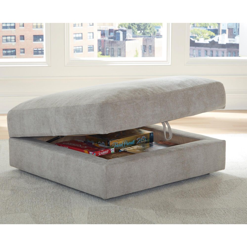 Ashley Aslan Court Storage Ottoman in Flax, , large