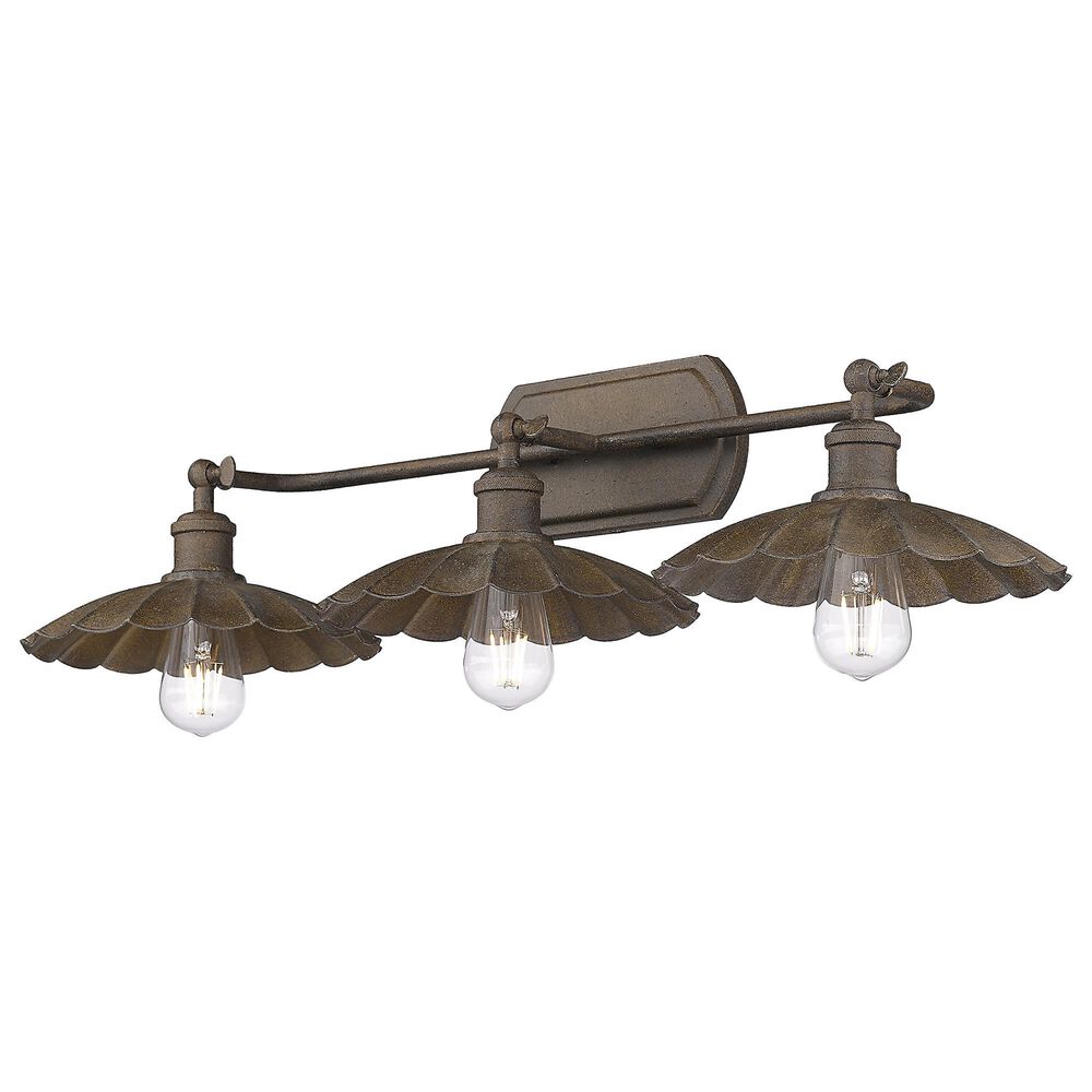 Golden Lighting Clemence 3-Light Bath Vanity in Dark Rust, , large