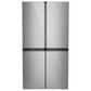 GE Appliances 22.9 Cu. Ft. Smart Counter-Depth Quad-Door Refrigerator in Platinum Glass, , large