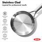 Green Pan Mira 8" Open Frypan Uncoated in Stainless Steel, , large