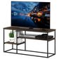 HOMLUX 45" TV Stand with 2 Open Storage Shelves in Columbia Walnut, , large