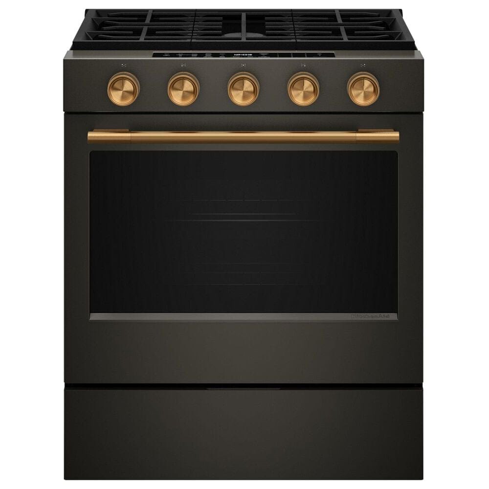 KitchenAid Handle and 5-Piece Knob Accessory Kit for Slide-In Convection Range in Bronze, , large