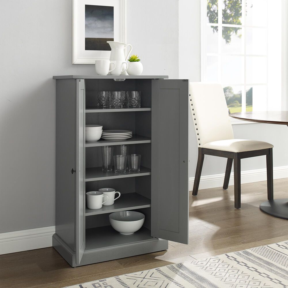 Crosley Furniture Seaside Accent in Distressed Gray Nebraska