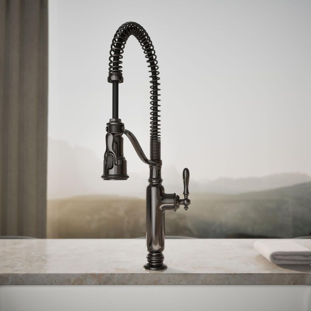 Kohler Tournant Semi-Professional Kitchen Sink Faucet in with Three-Function Sprayhead Vibrant Titanium, , large