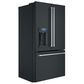 Cafe 22.2 Cu. Ft. Counter Depth French Door Refrigerator in Matte Black with Brushed Stainless Handle, , large