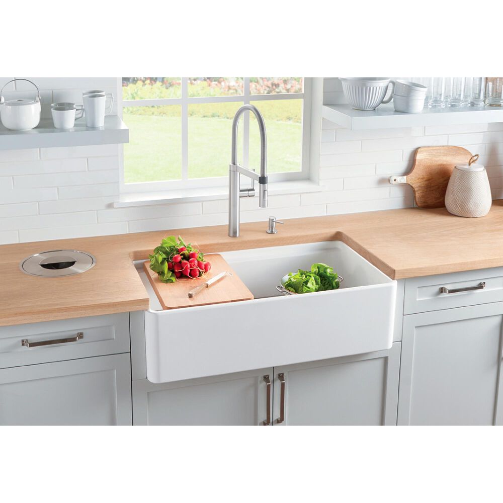 Blanco Profina 36&quot; Apron Single Bowl Farmhouse Sink in White, , large