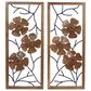 Maple and Jade 32" x 14" Flowers Wall Decor in Natural Brown (Set of 2), , large