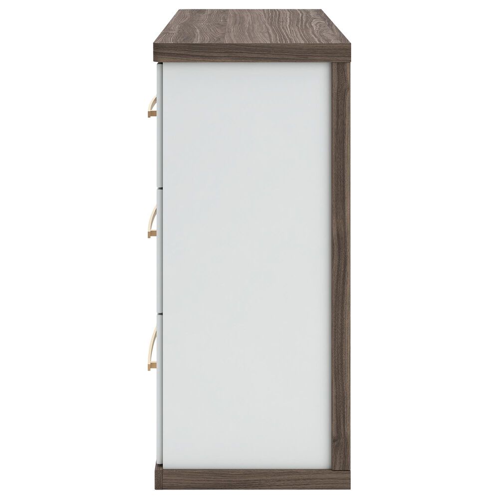 Ashley Kendanport 6-Drawer Dresser in Dark Brown and Matte White, , large