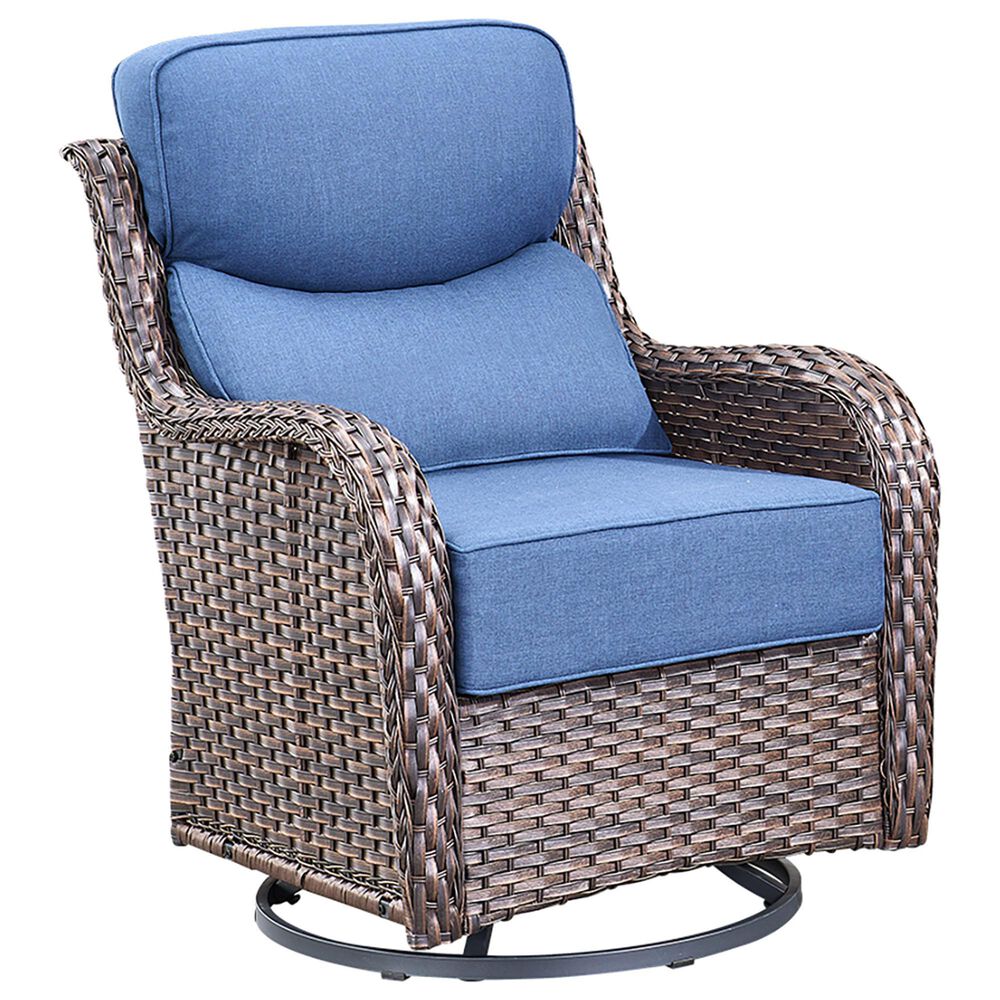 Sunwell Garden 7-Piece Conversation Set in Navy, , large