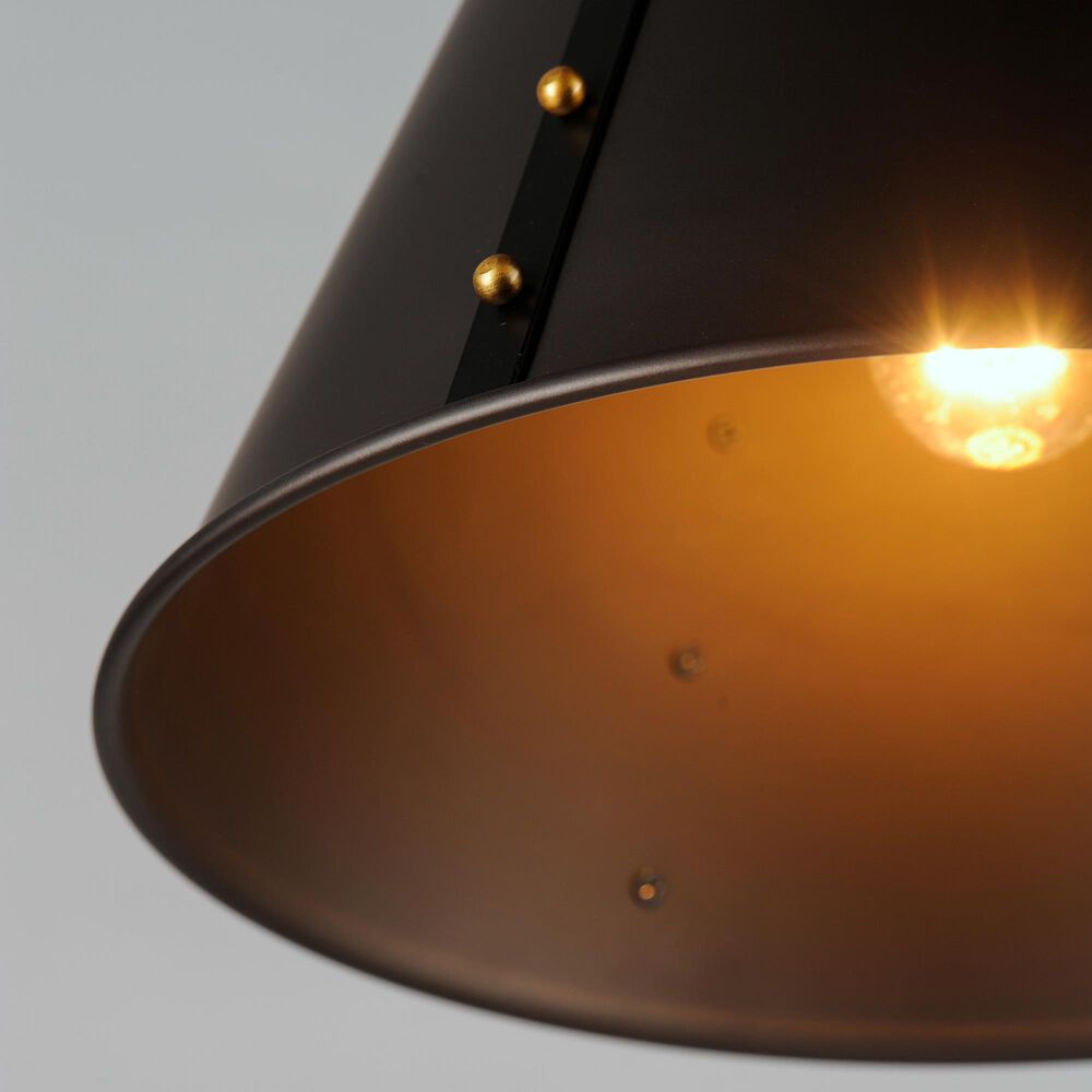 Maxim Lighting Trestle 1-Light Pendant in Oil Rubbed Bronze and Antique Brass, , large