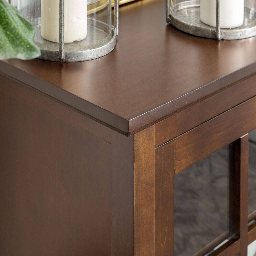 Walker Edison 52" Wood Console Table Buffet/TV Stand in Walnut Nebraska Furniture Mart