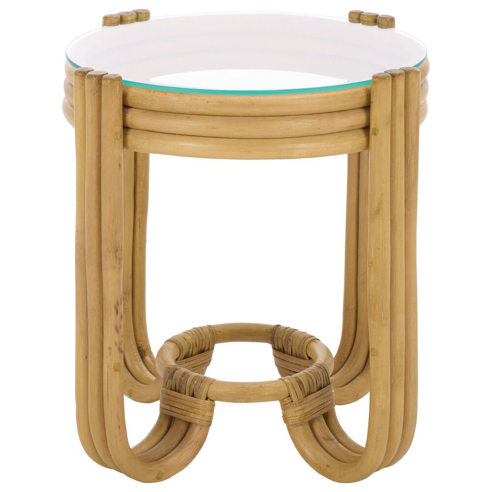 Safavieh Bilian Round Accent Table in Natural, , large