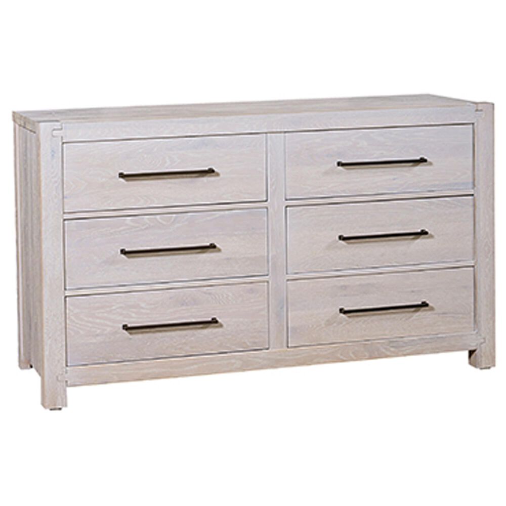 Viceray Collections Joinery 3-Piece Queen Bedroom Set in Washed White Oak, , large