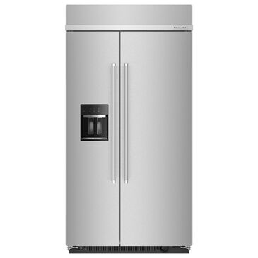 KitchenAid 25.1 Cu. Ft. Side By Side Built-In Refrigerator in Stainless Steel, , large