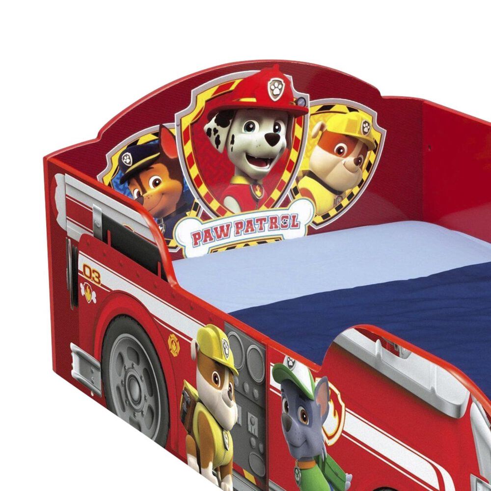 Delta Children Paw Patrol Wood Toddler Bed in Red, , large