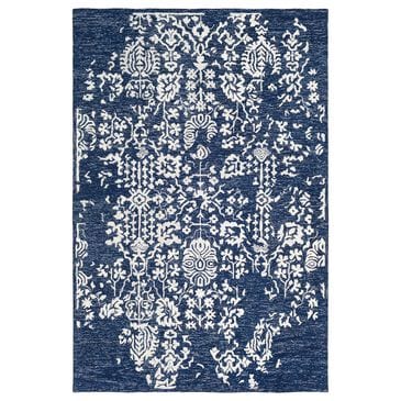 Surya Granada GND-2311 2" x 3" Dark Blue, Denim and Ivory Scatter Rug, , large