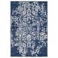 Surya Granada GND-2311 2" x 3" Dark Blue, Denim and Ivory Scatter Rug, , large