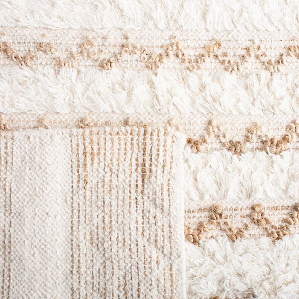 Safavieh Natura NAT720A 8&#39; x 10&#39; Ivory and Brown Area Rug, , large