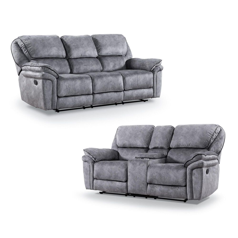 Furniture of America Byron 2-Piece Manual Reclining Living Room 