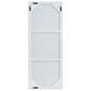 Maple and Jade 36" x 14" Rectangular Wood Wall Mirror with Thin Frame in White, , large