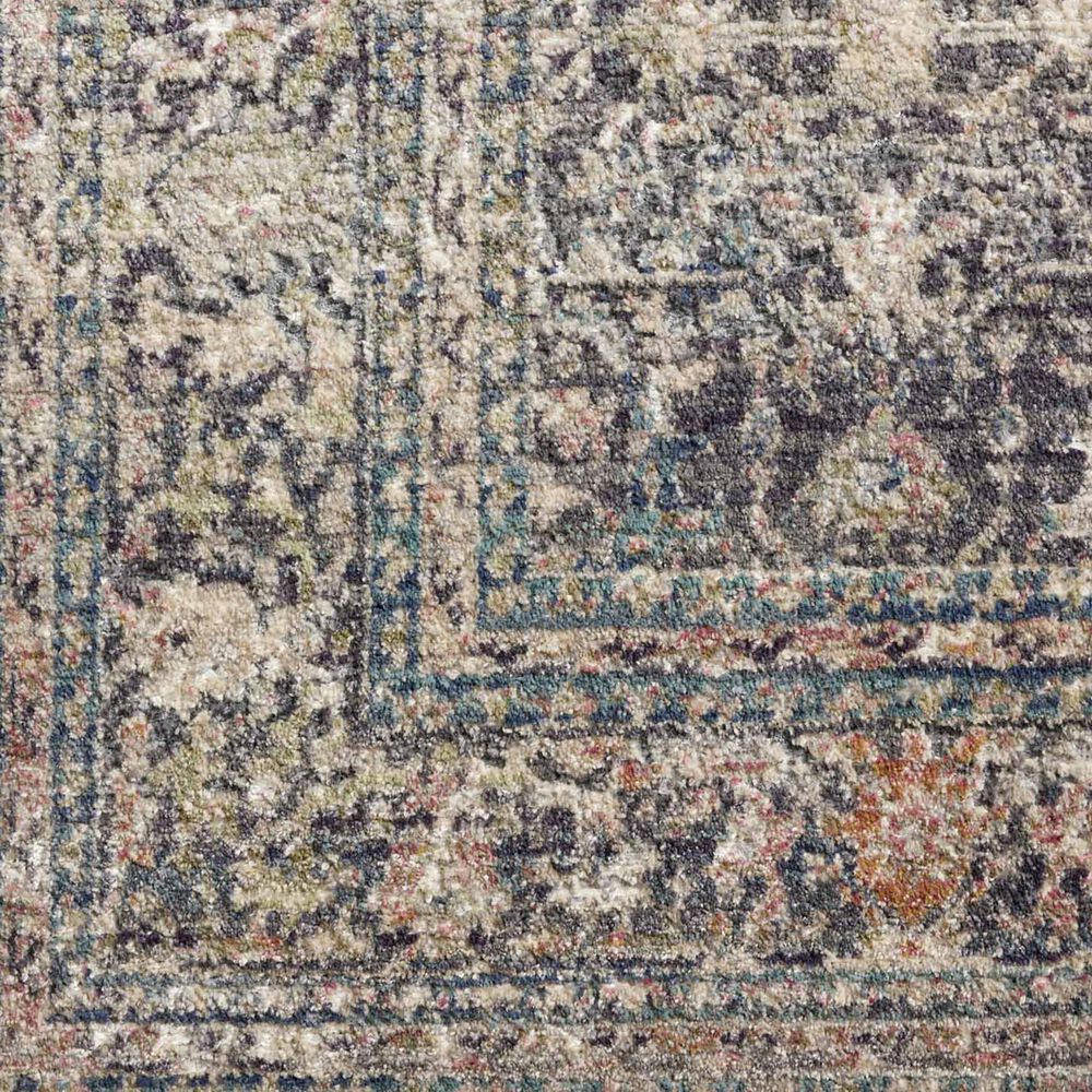 Loloi Bradbury 5&#39; Round Midnight and Multicolor Area Rug, , large