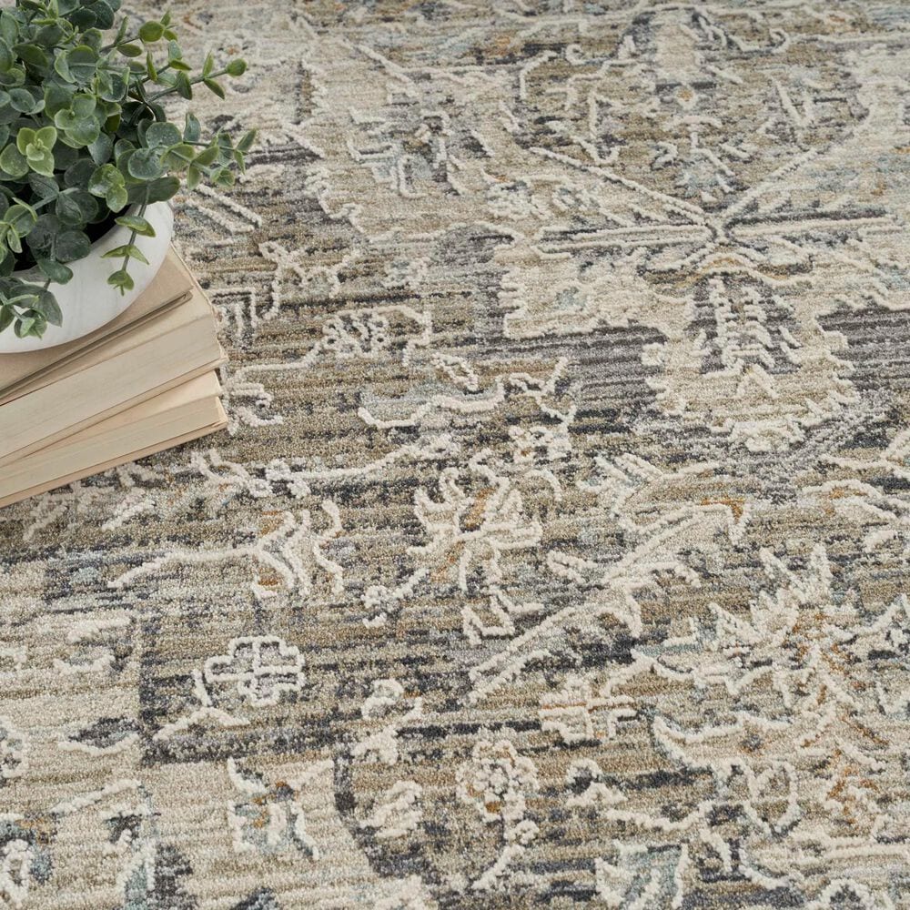 Nourison Lynx LNX04 2&#39;6&quot; x 4&#39;6&quot; Ivory and Taupe Area Rug, , large
