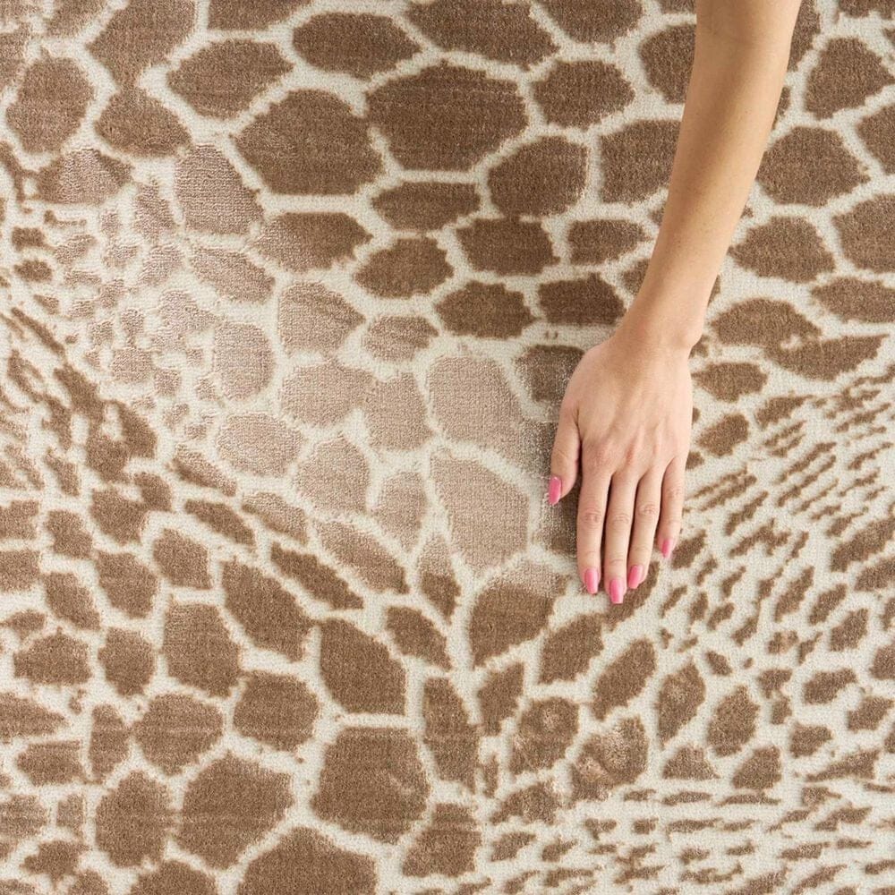 Nourison Desire Camel and Silver 9&#39; x 12&#39; Area Rug, , large