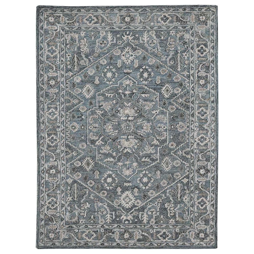 Amer Rugs Vestige 2" x 3" Steel Blue Area Rug, , large