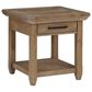 Steve Silver Furniture Riverdale End Table in Driftwood, , large