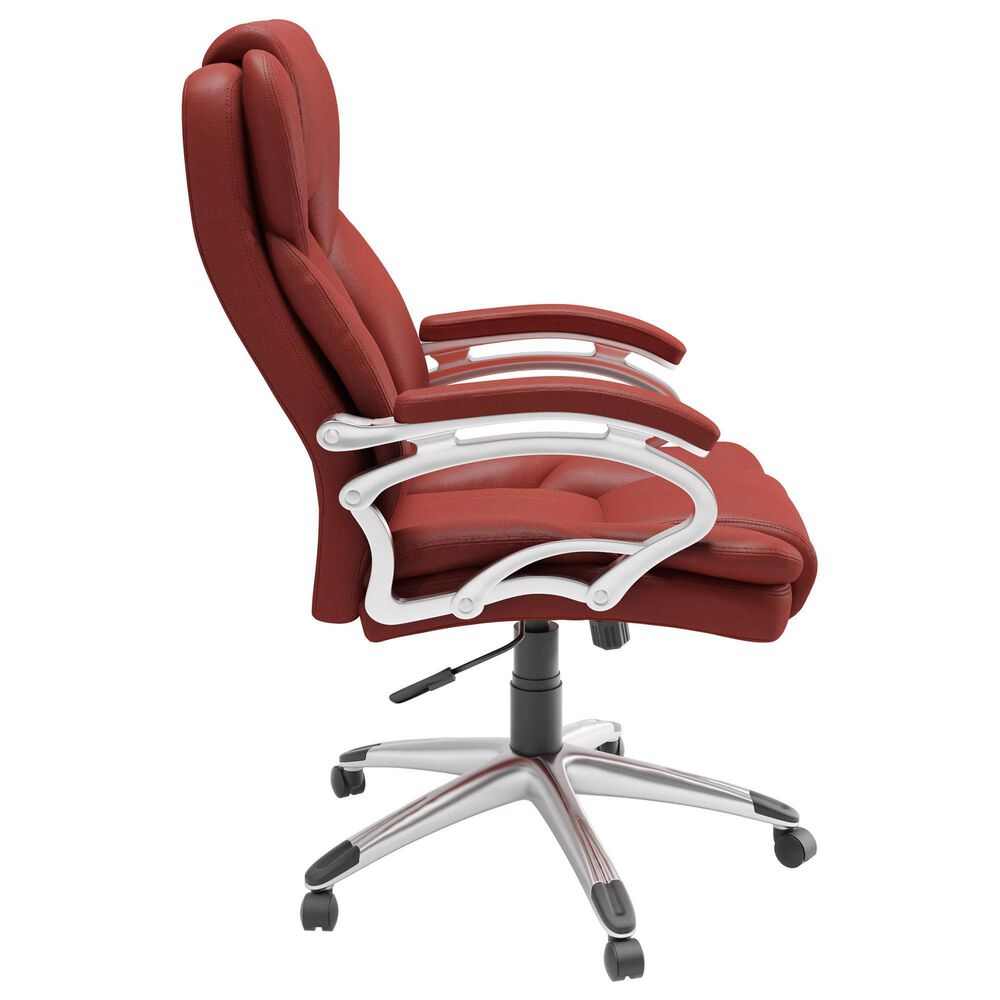 CorLiving Workspace Executive Office Chair in Brick Red, , large
