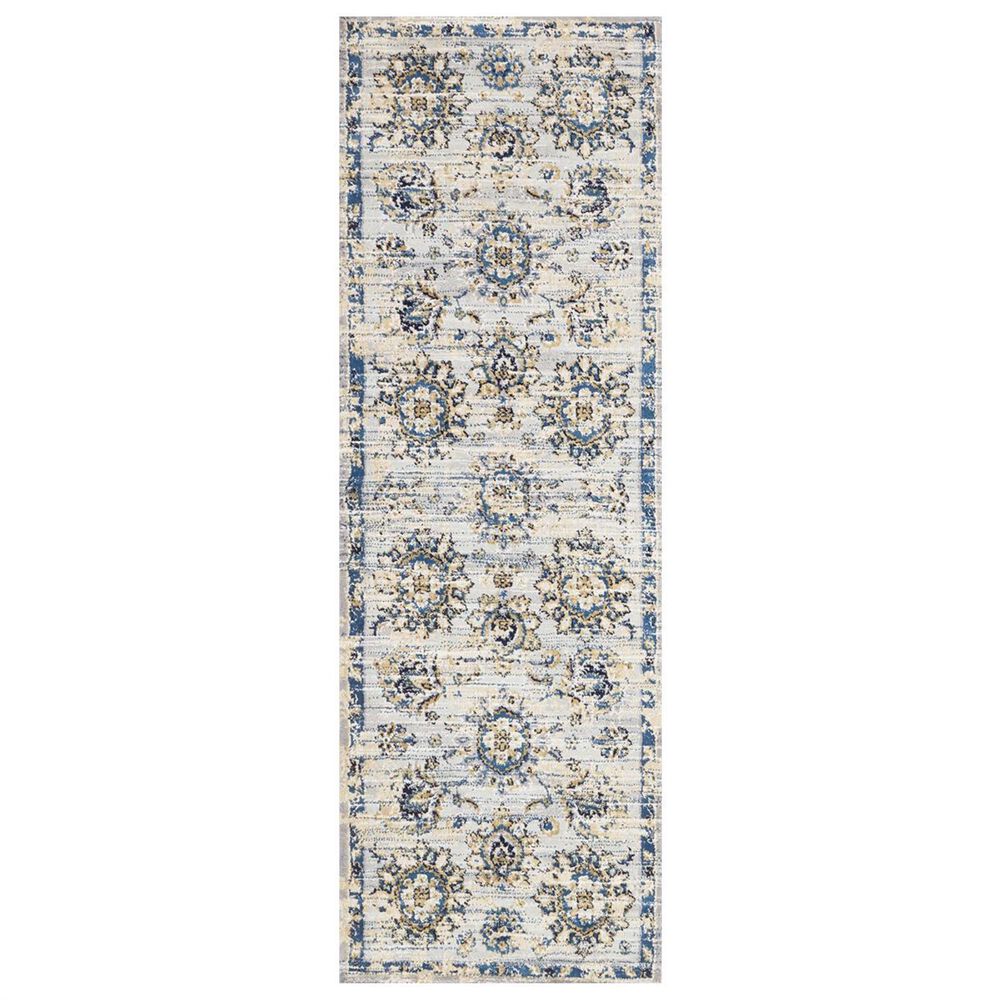 Loloi Torrance TC-05 2"7" x 8" Grey/Navy Runner, , large