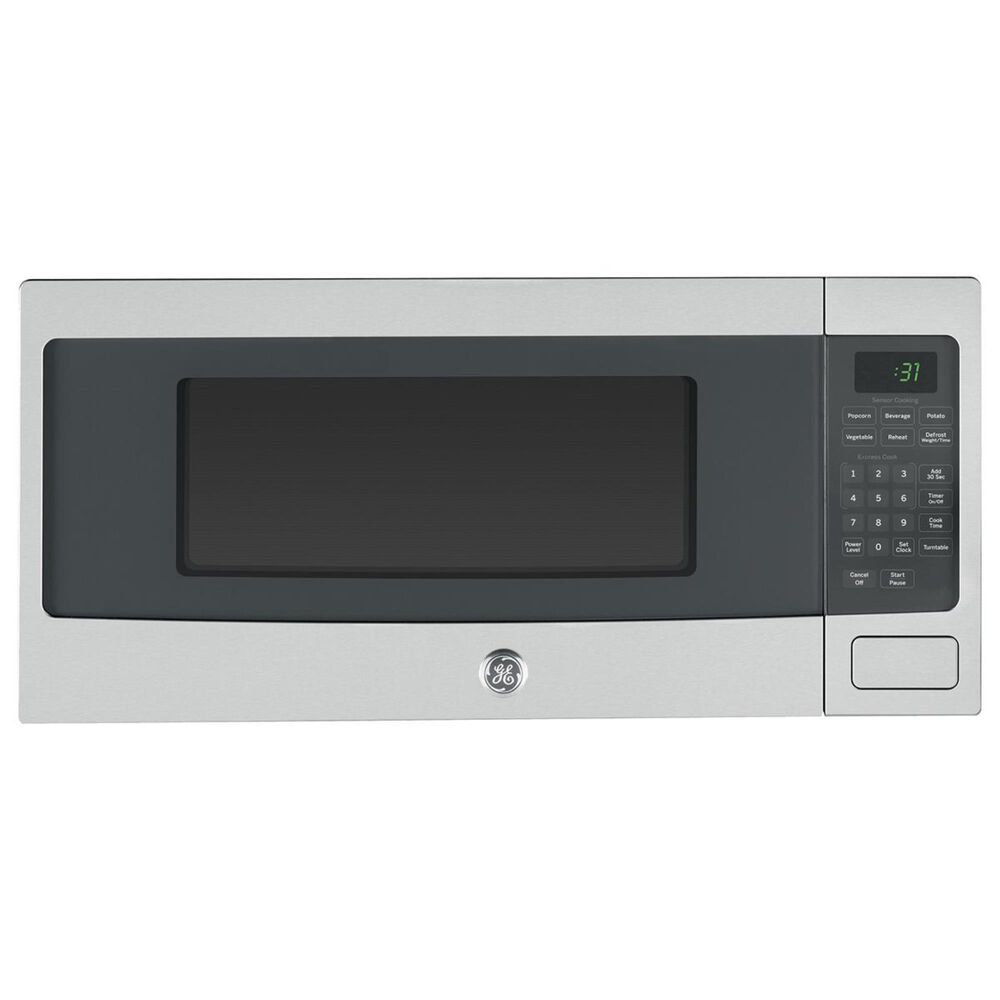 GE Profile Series 1.1 Cu. Ft. Countertop Microwave Oven in Gray and Stainless Steel, , large