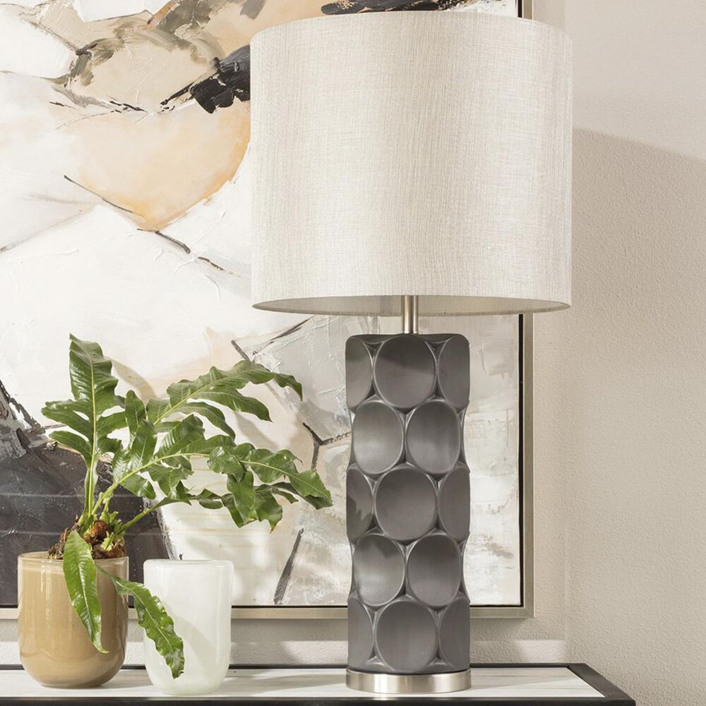 Flair Industries Rutherford Table Lamp in Charcoal, , large