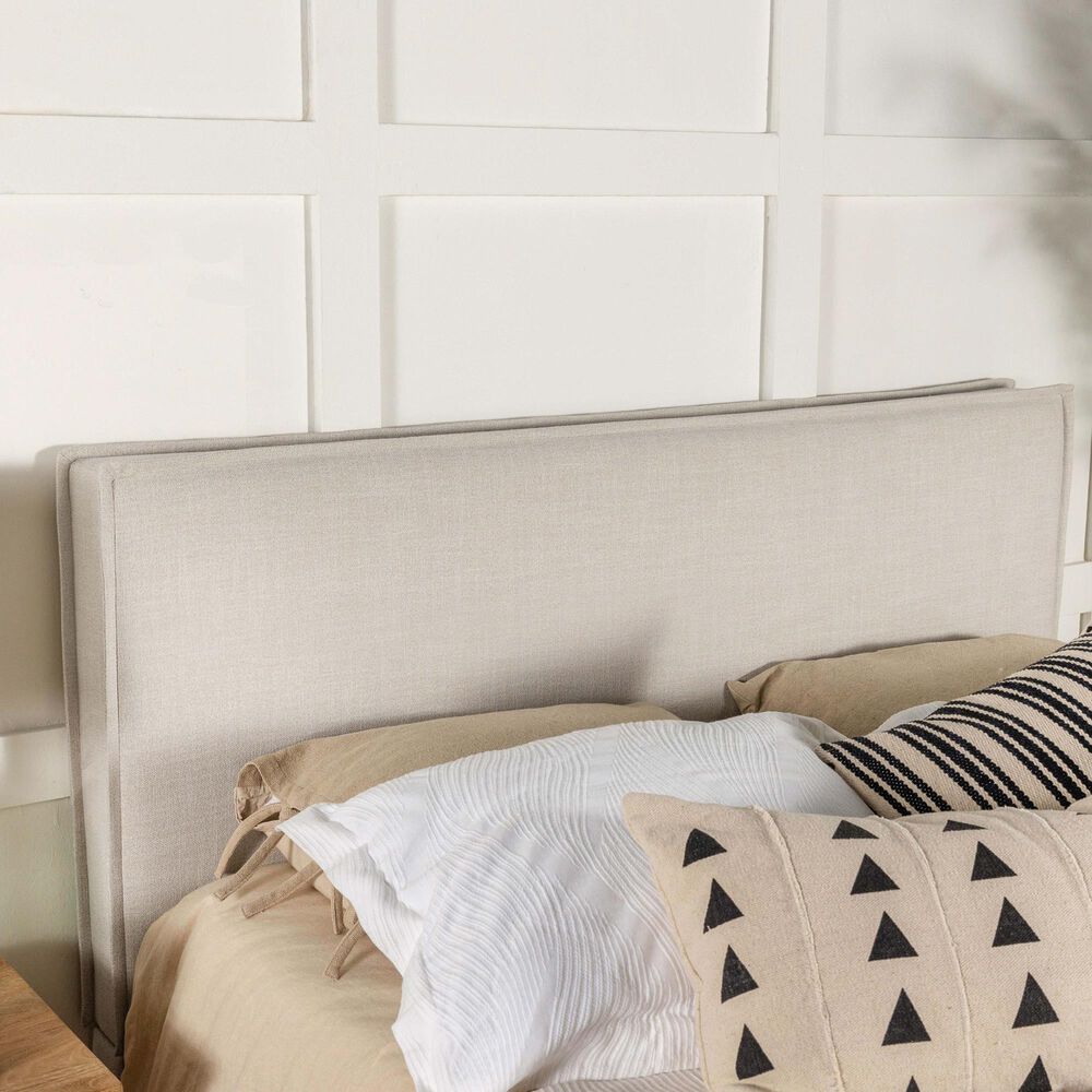Pacific Landing Izzy King/California King Upholstered Headboard in Sand, , large