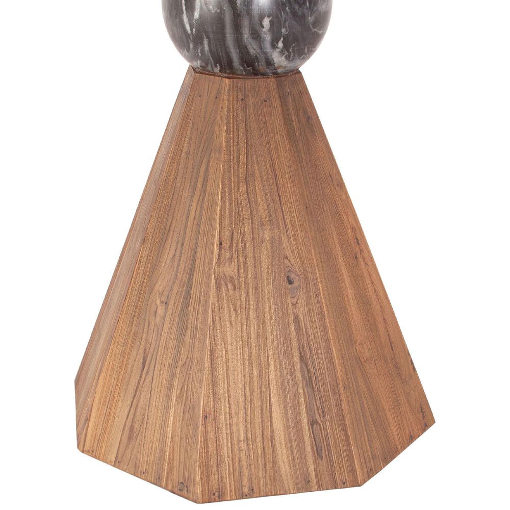 Home Trends &amp; Design Eiffel 54&quot; Round Dining Table in Teak - Table Only, , large