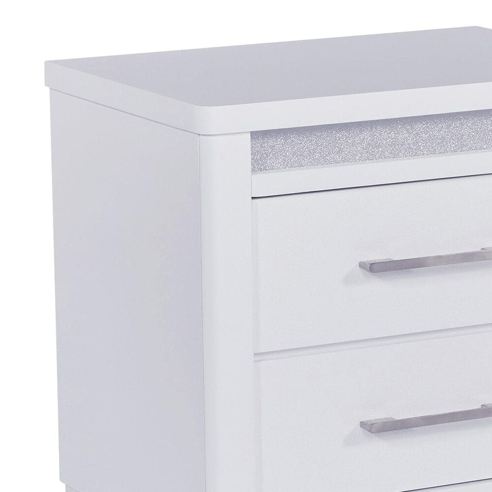 Ashley Jarlee California King Upholstered Bed with Two Nightstands in White, , large
