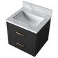 Lexora Home Castor 20" Single Bathroom Vanity in Black with White Acrylic Top and Rectangular Sink, , large