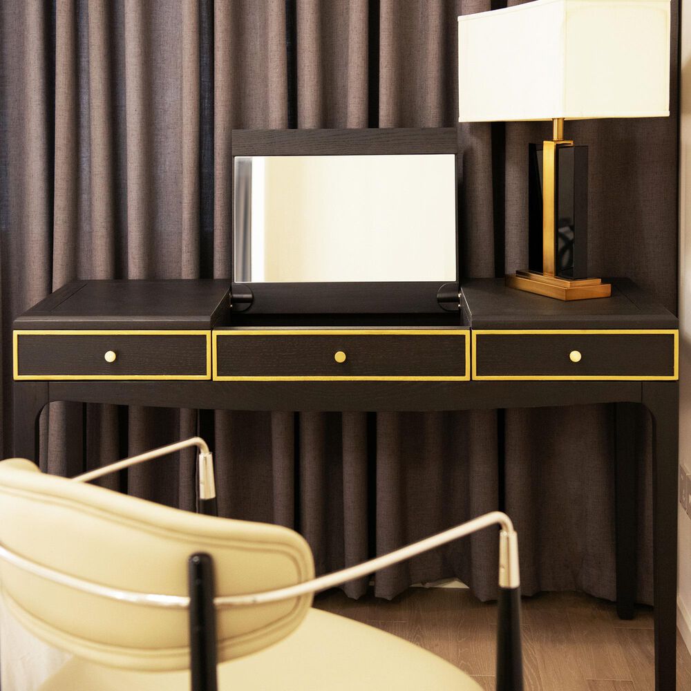 Jennifer Taylor Home Kingsly Vanity Desk in Espresso Black, , large