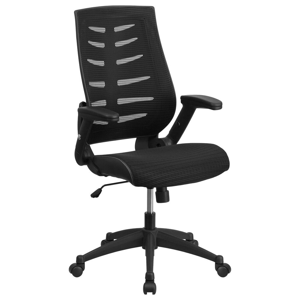 Flash Furniture Executive Swivel Chair in Black, , large