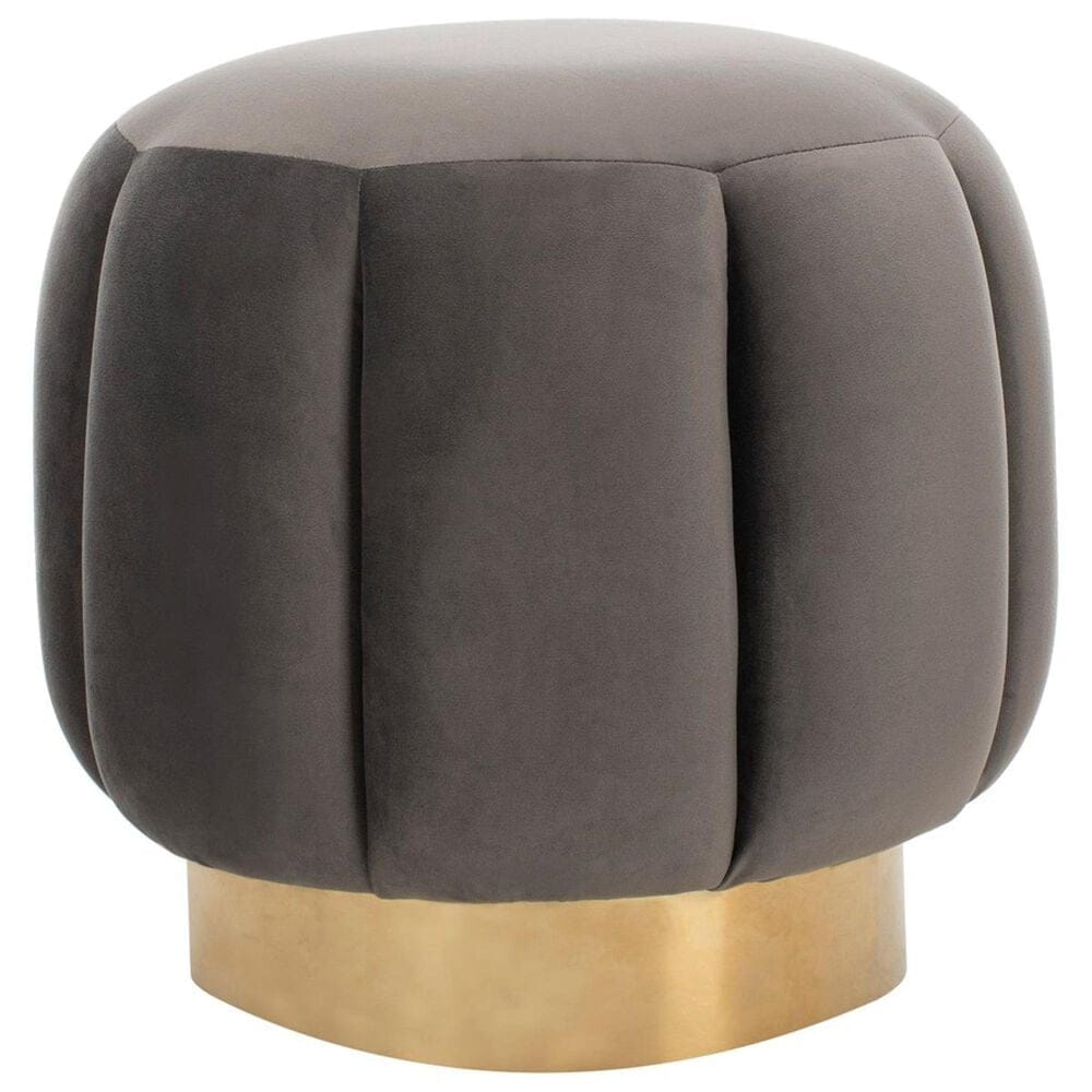 Safavieh Maxine Ottoman in Dark Gray, , large