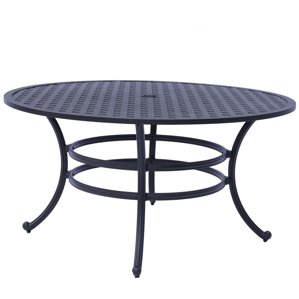 World Source Castle Rock 7-Piece Dining Set in Black, , large