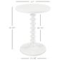 Linon Home Decor Aurora Round Side Table in White, , large