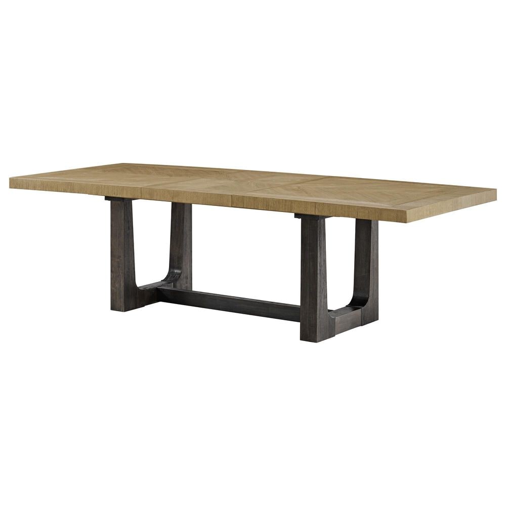 Emerald Home Furnishings Sutton Place Trestle Dining Table in Caramel and Cocoa - Table Only, , large