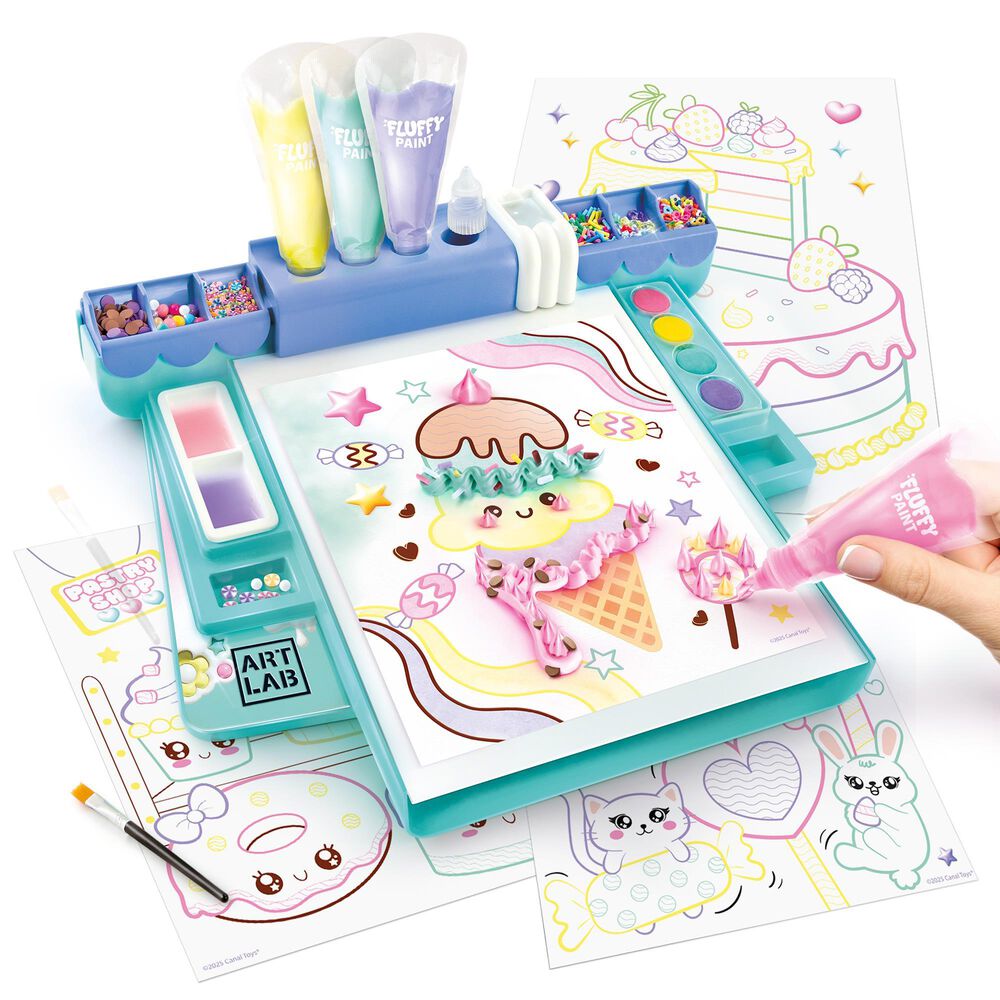 Style 4 Ever Fluffy Paint Studio 3D Paint Craft Set in Multicolor, , large