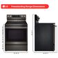 LG 2-Piece Kitchen Package with 6.3 Cu. Ft. Smart Freestanding Electric Range and 2.1 Cu. Ft. Smart Over-the-Range Microwave in Black Stainless Steel, , large