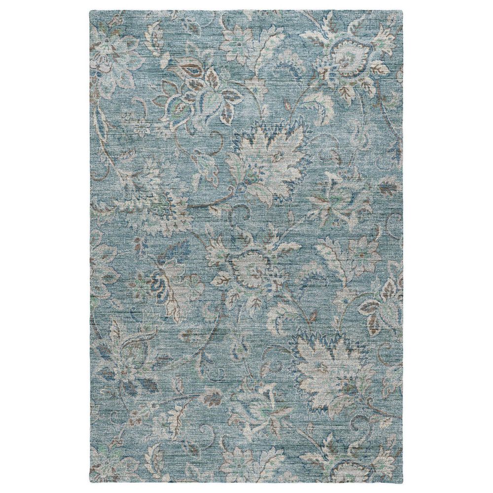 Dalyn Rug Company Silk Road Baltic, Sky, Denim, Ivory and Gray 3" x 5" Area Rug, , large
